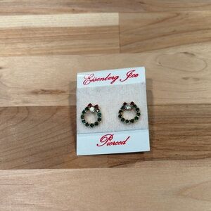 Holiday Wreath Fashion Earrings